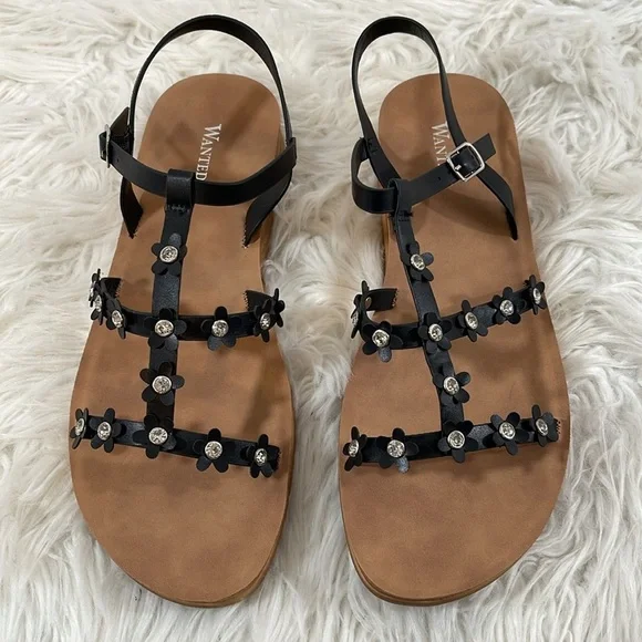 WANTED Womens Dolce Daisy Floral Strappy Sandals Size 11 NEW - Picture 3 of 16